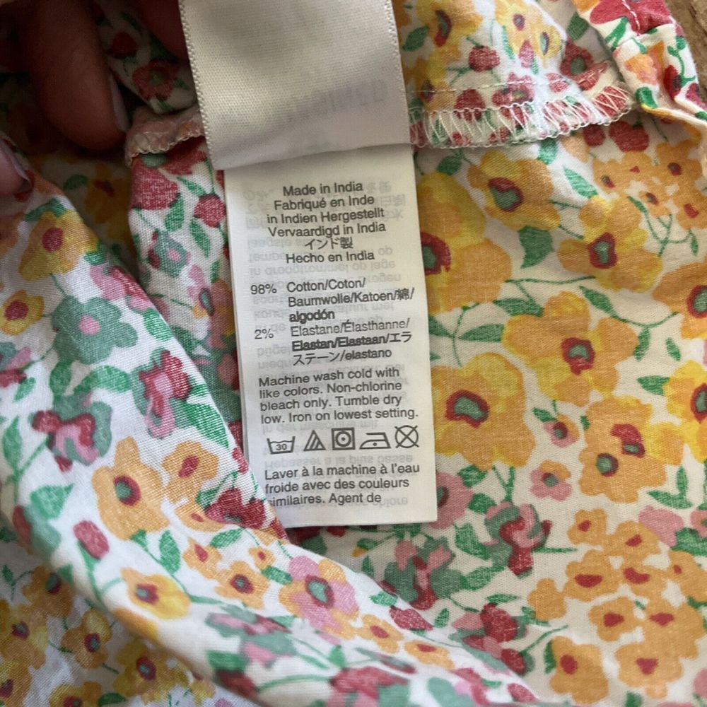 Crewcuts Girls' Floral Tiered Dress Size 8 Pink‎ Orange - Picture 4 of 7